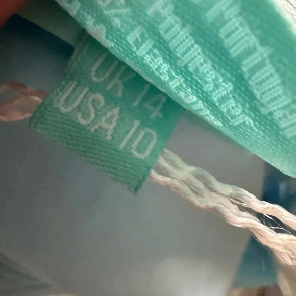 Melissa Odabash sky St. Tropez belted ribbed swimsuit size 10 B2102 - Picture 9 of 9